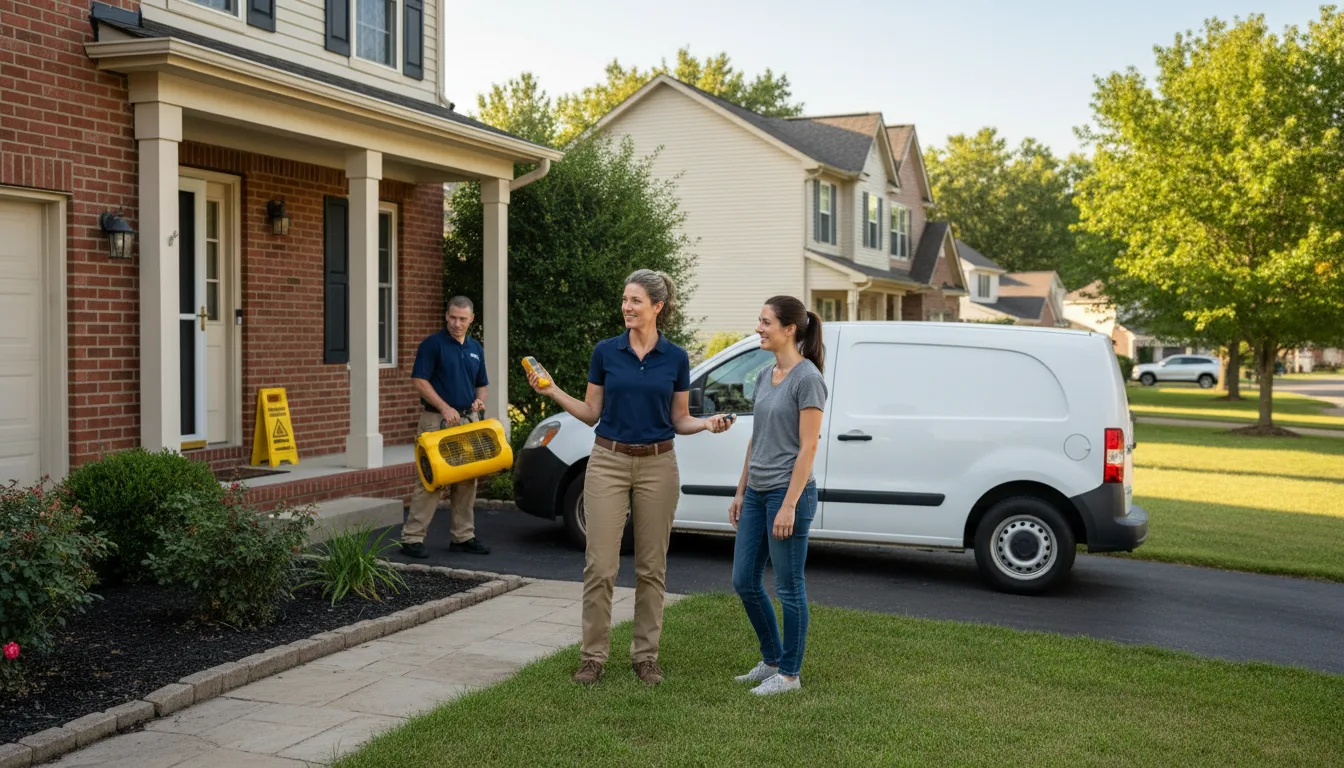 Residential water damage restoration in Page, AZ